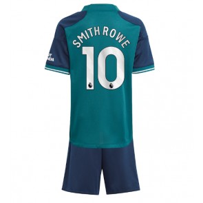 Lacne Dětský Futbalové dres Arsenal Emile Smith Rowe #10 2023-24 Krátky Rukáv - Tretina (+ trenírky)
